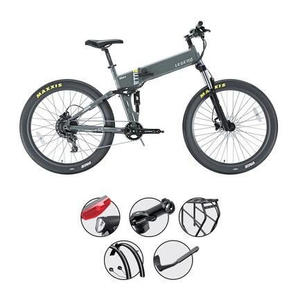Etna SR VTT électrique pliant 27,5" + Kit Urban et Potence · 100 km