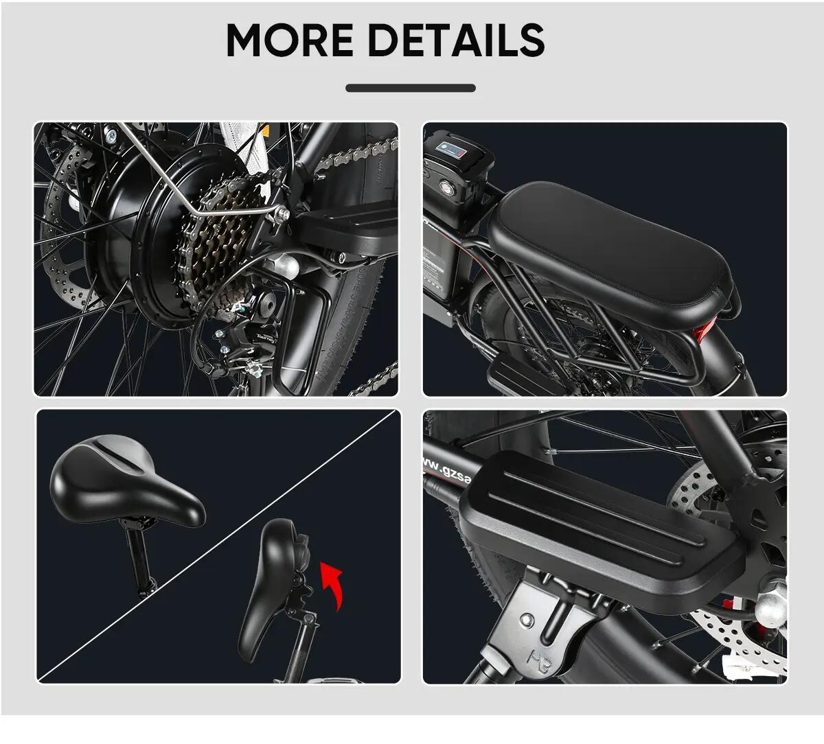 Bicicletta elettrica per adulti CY20 Pro, pneumatici 20"×3,0", batteria 48V 13Ah 14/15