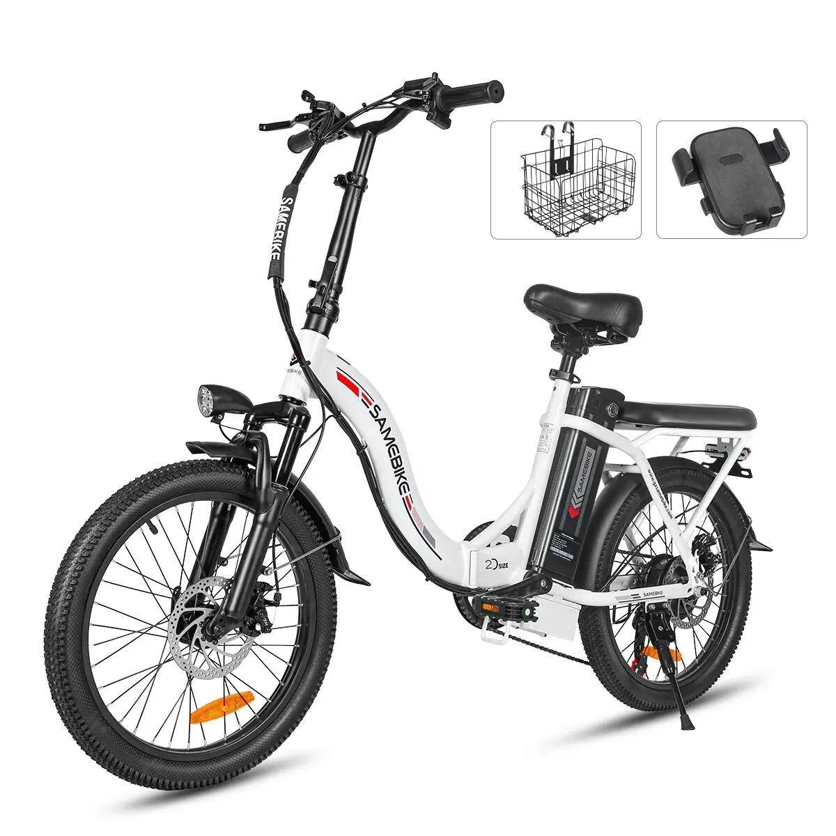 Skladací elektrobicykel pre dospelých SAMEBIKE CY20 36V 12Ah farebný LCD 6/15