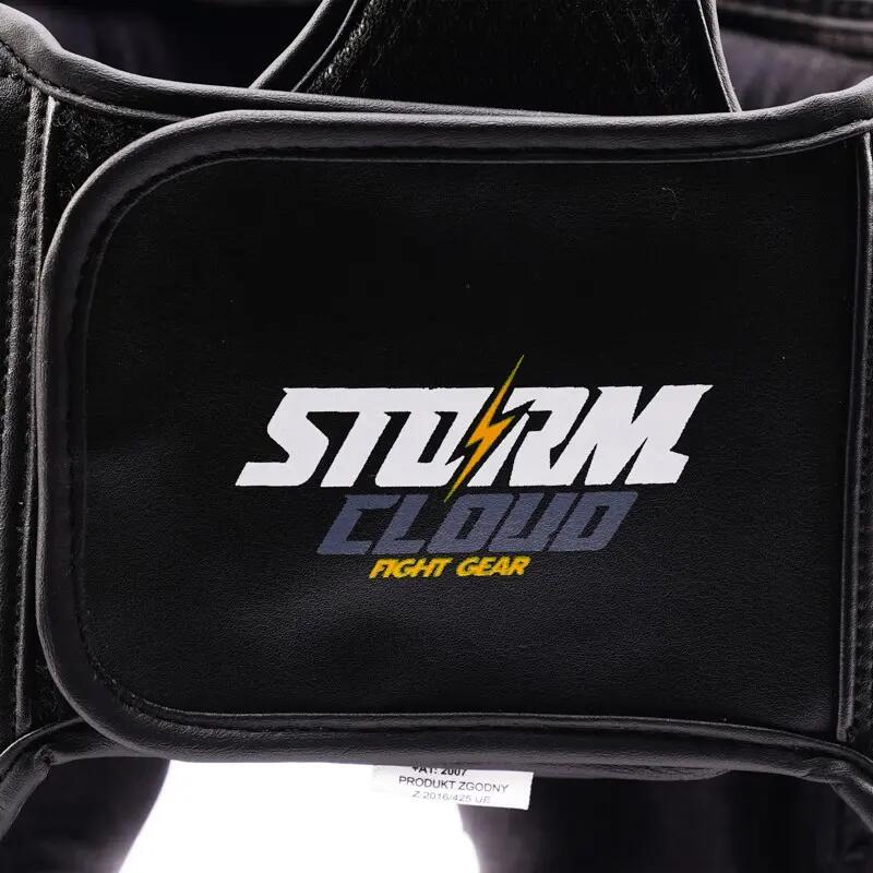 Capacete de boxe infantil StormCloud Lynx, preto/cinza, tamanho júnior P 7/7