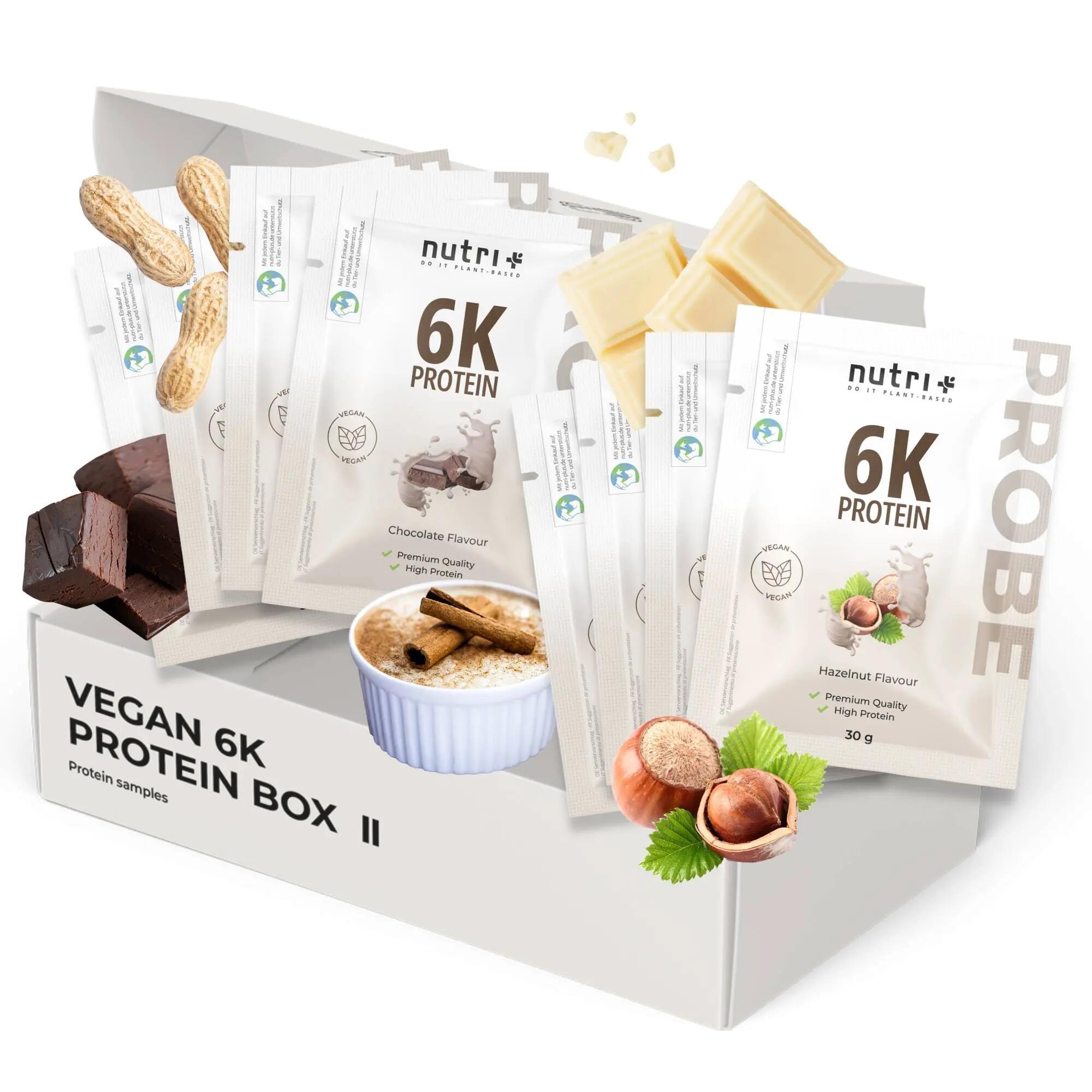 Probenbox Proteinpulver 6K II - 8x30 g 1/6