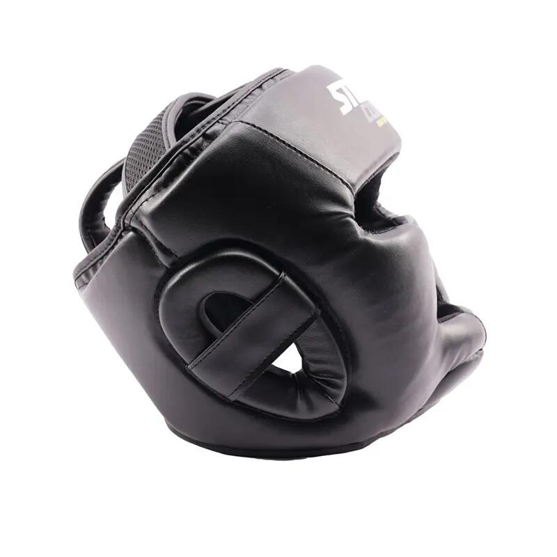 Capacete de boxe infantil StormCloud Lynx, preto/cinza, tamanho júnior P 5/7