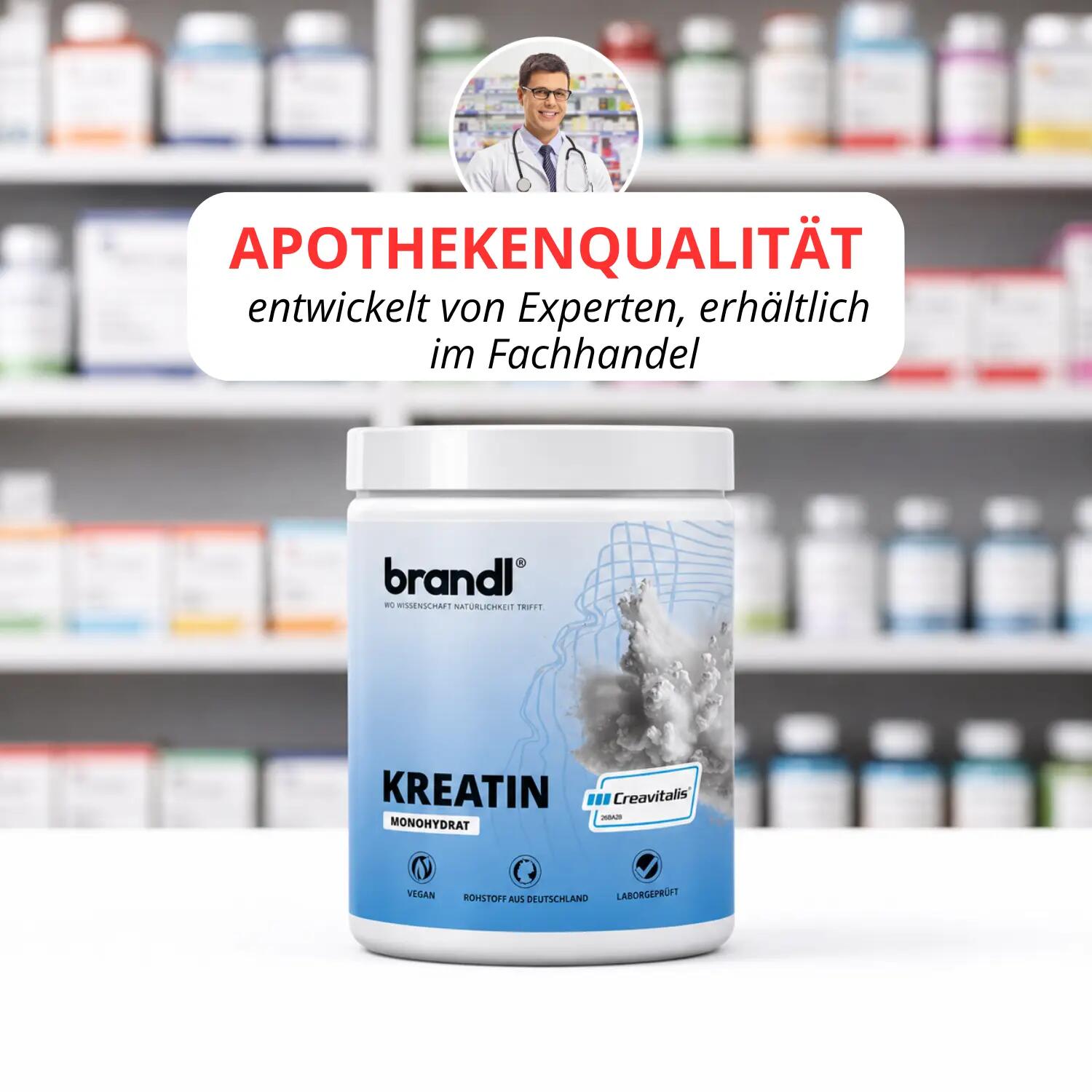 Kreatin Creavitalis® Kreatin Monohydrat Pulver 300g | 100% Made in Germany 6/8