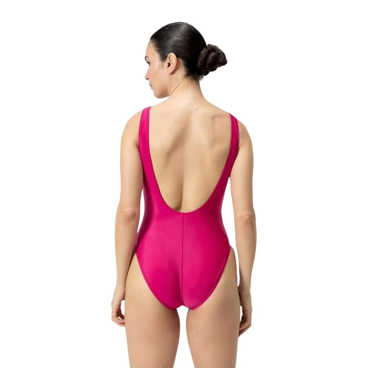 Badeanzug für Damen Violett/Blau 3/4