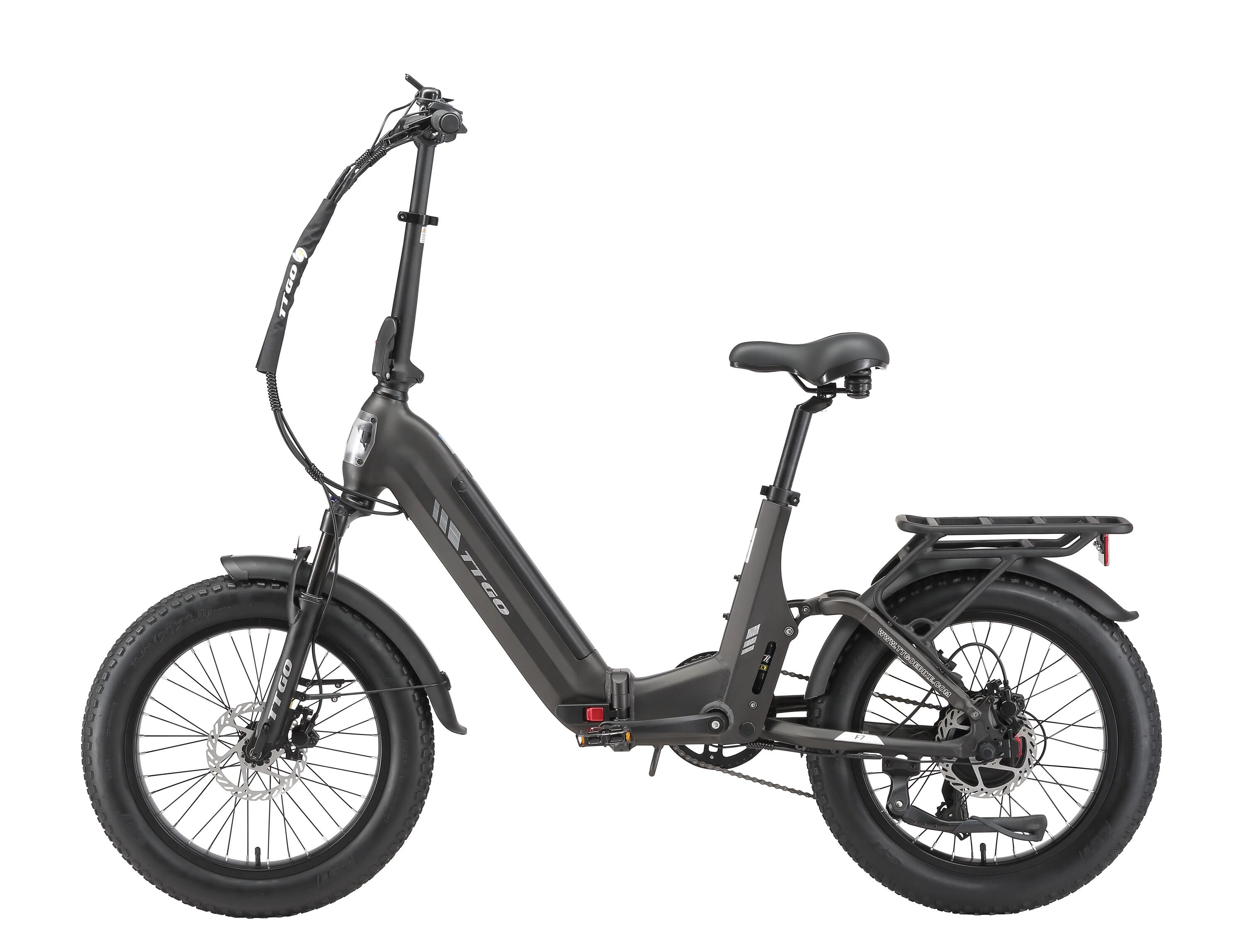 Elektrische fiets TTGO F7, 250W motor, 48V 15Ah batterij, 20‑in 3/10