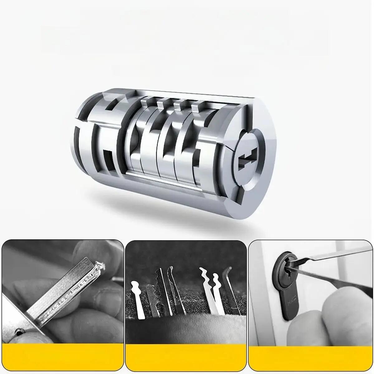 Cadeado em U de alta segurança com cabo para bicicletas ROCKBROS 2/2