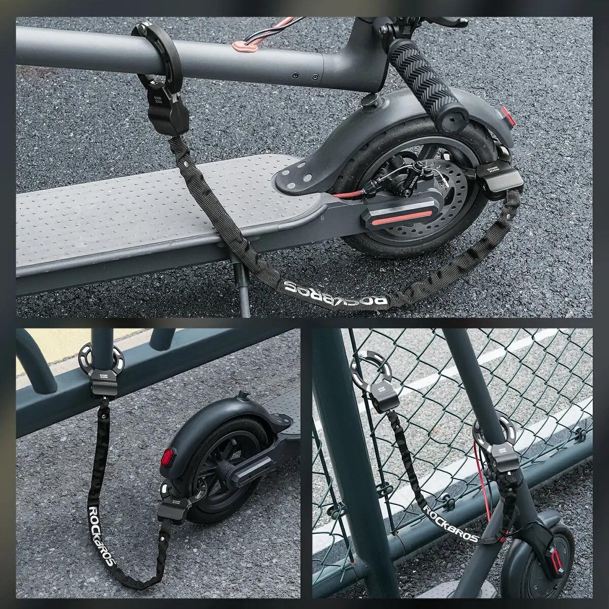 Cadeado de corrente leve para bicicletas e patinetes ROCKBROS 4/4