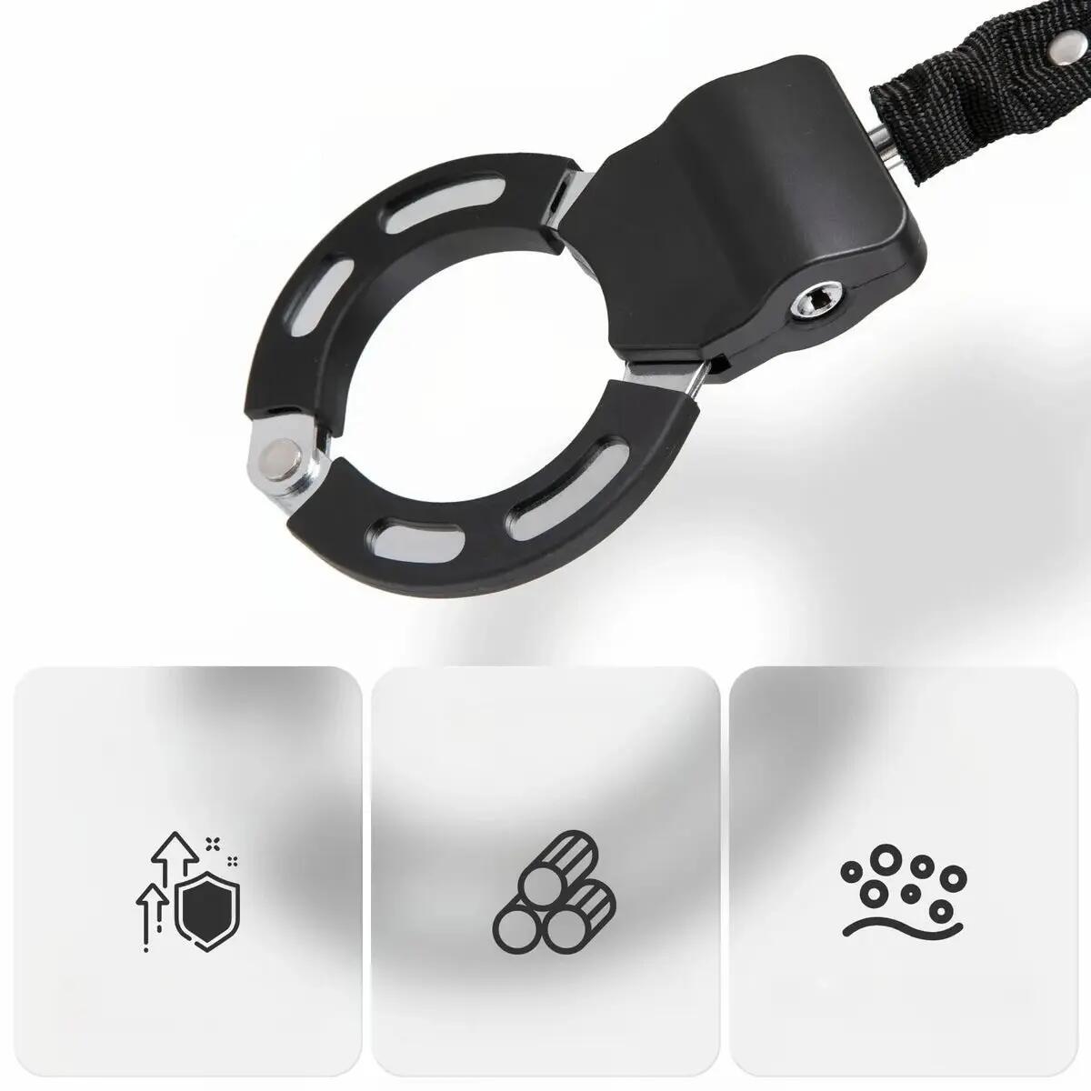 Cadeado de corrente leve para bicicletas e patinetes ROCKBROS 3/4