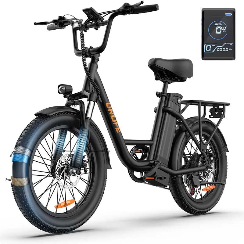 Elektrické mestské bicykle, URLIFE E20, pneumatiky 20 palcov, batéria 48V13AH 3/10