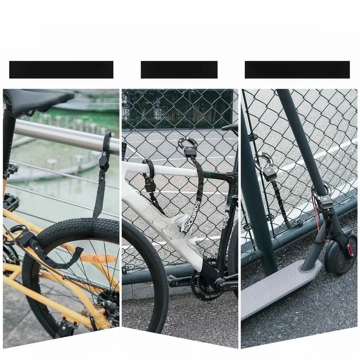 Cadeado de corrente leve para bicicletas e patinetes ROCKBROS 2/4