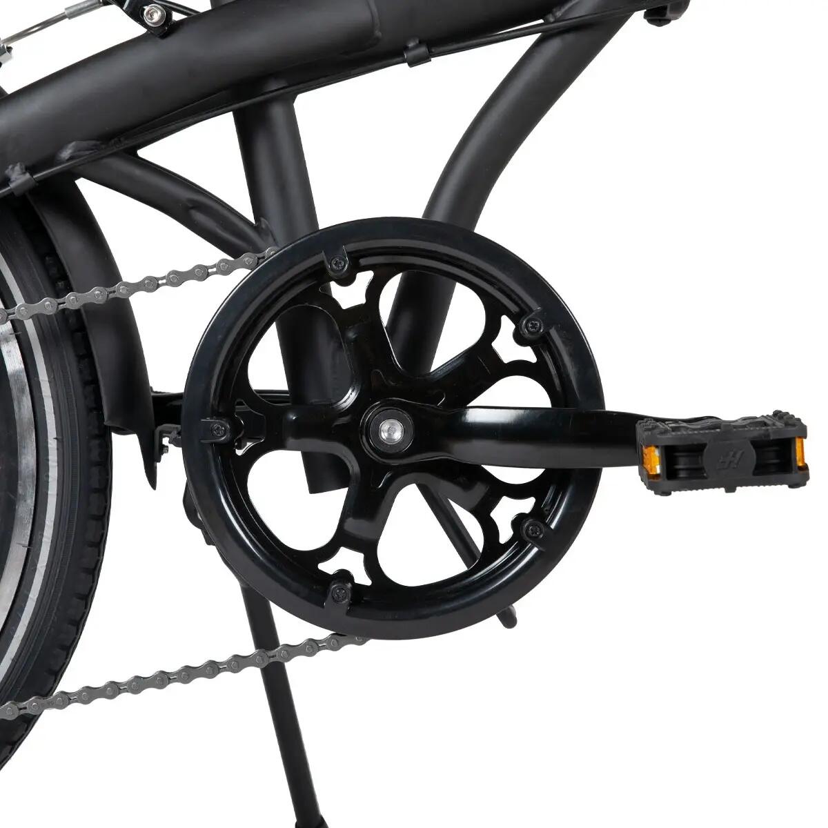 SJOEF Travel Vouwfiets 20 inch | 6 Shimano Versnellingen | Mat Zwart 6/7