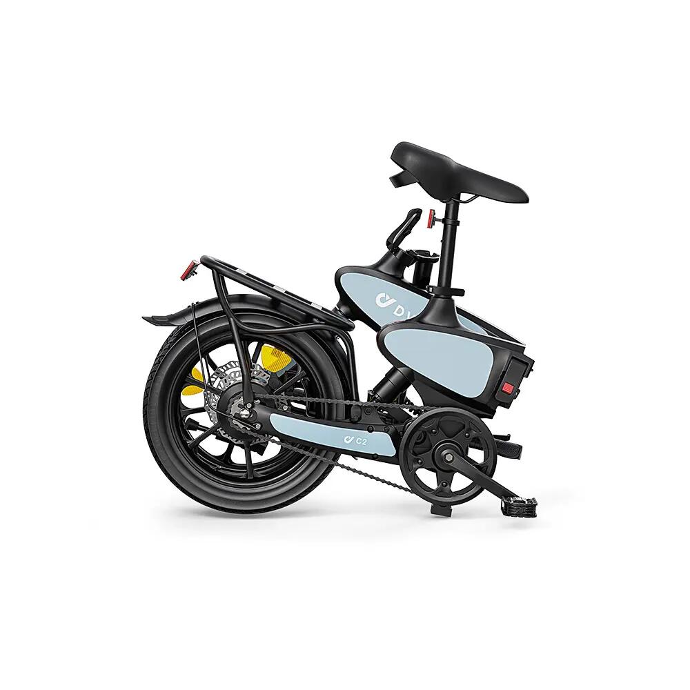 DYU C2 Skladací elektrický bicykel 48V 7.5Ah 16" dvojité kotoučové brzdy 6/7