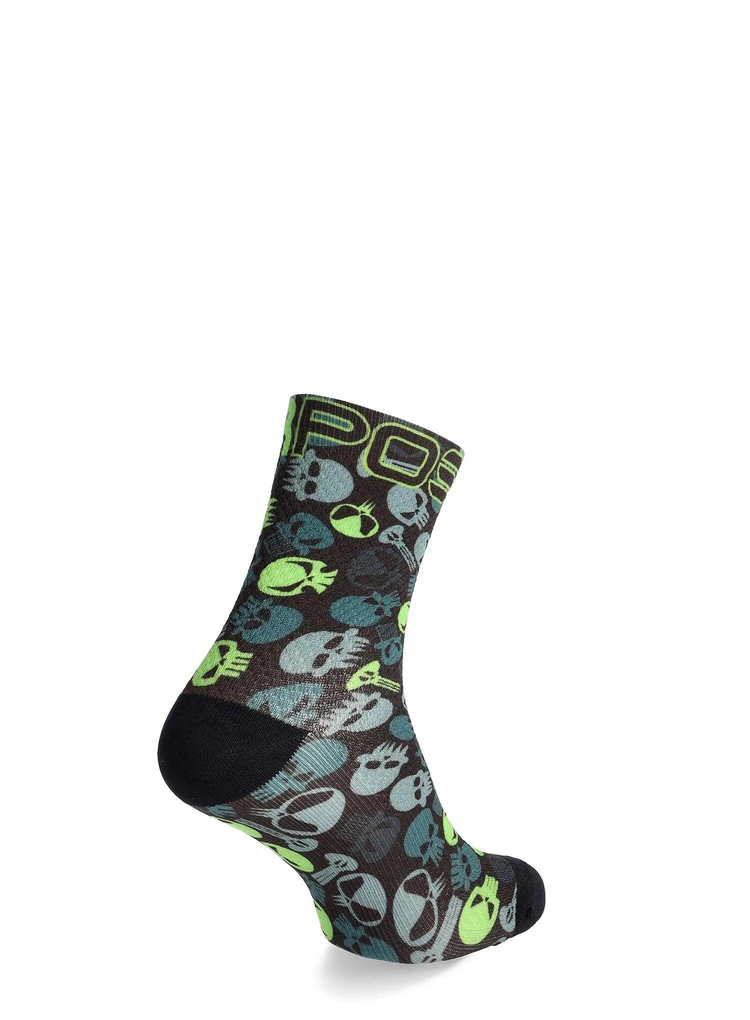 Skarpety rowerowe Karpos Green Fire Socks 2/4