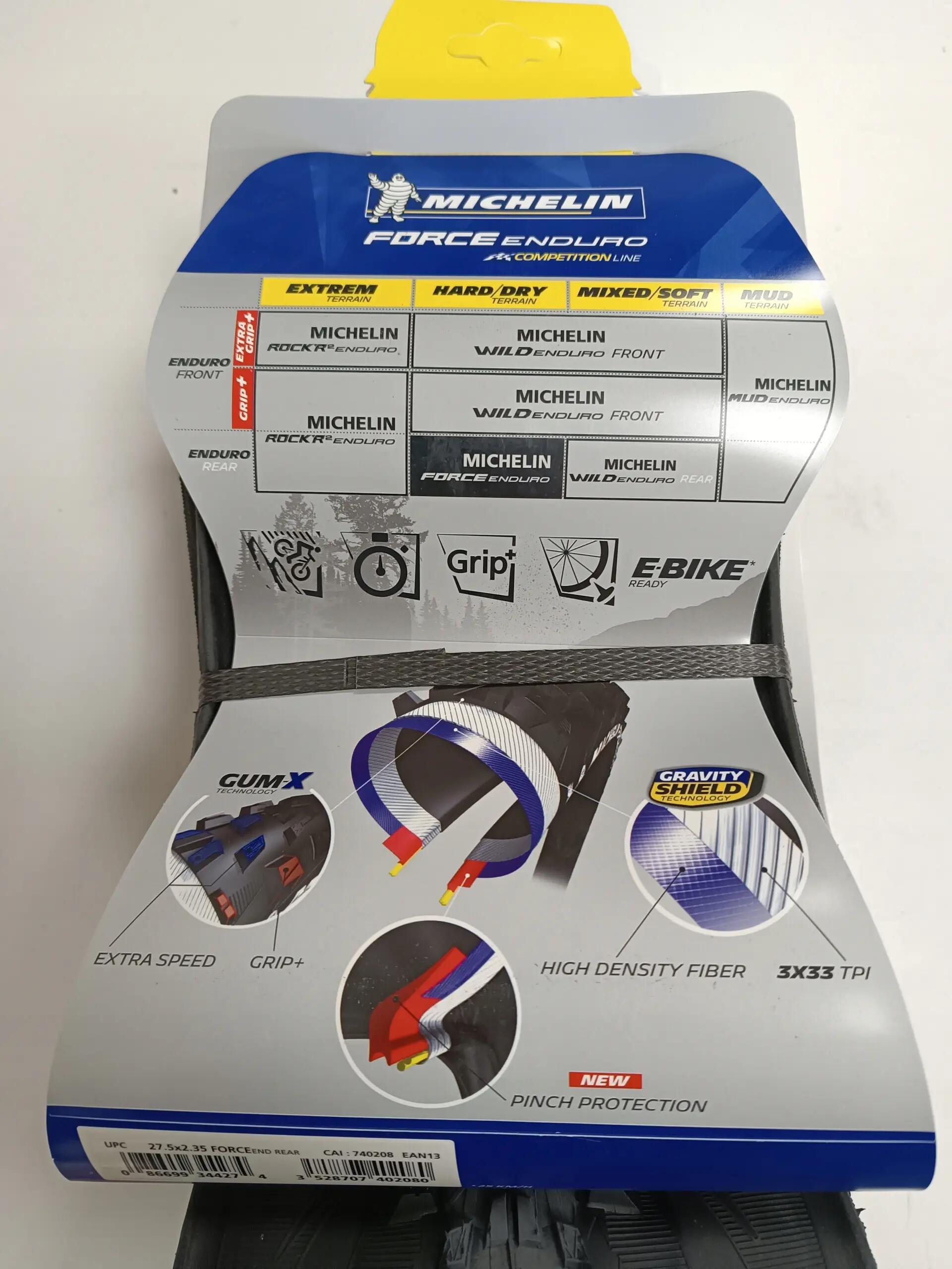 Pneumatico posteriore per bicicletta elettrica pieghevole Michelin Force 5/5