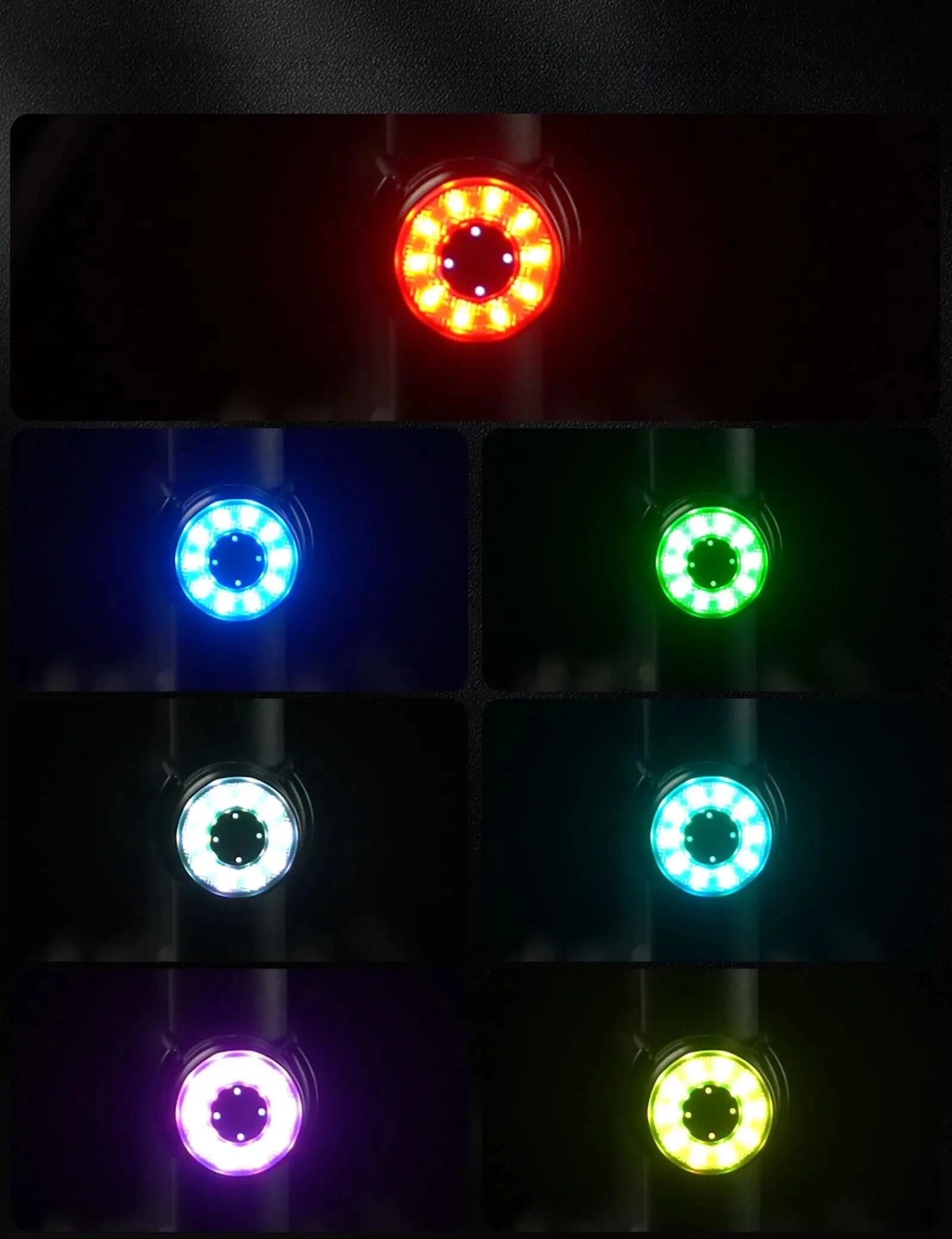 Luz traseira inteligente de 7 cores IPX6 ROCKBROS 2/2