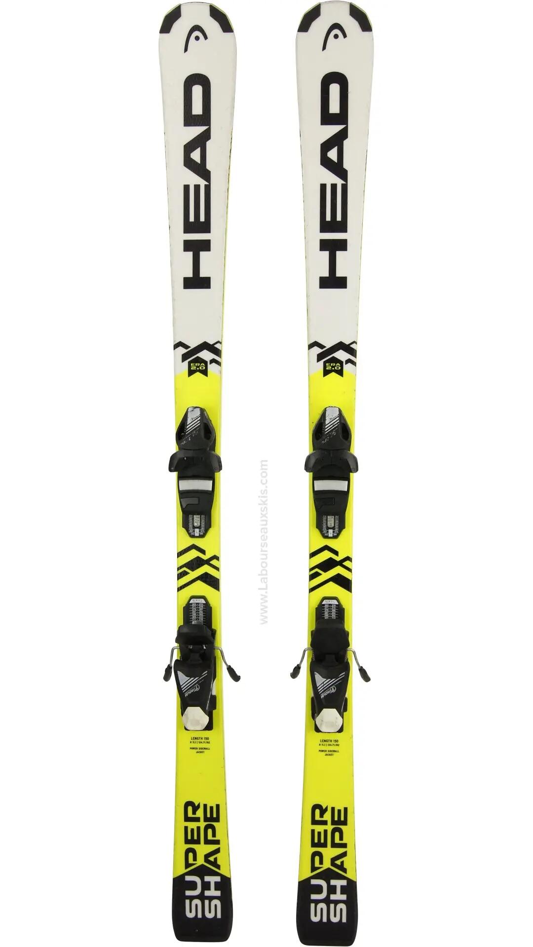 Reconditionné - HEAD SUPERSHAPE SLR 2 + SLR 7.5 AC Solid Black White - Très... 2/4