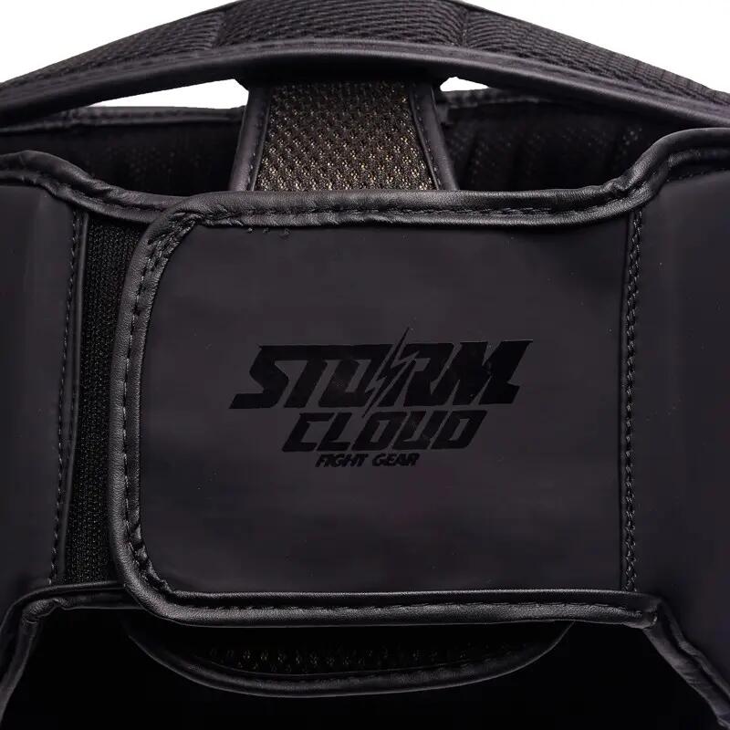 Capacete de boxe infantil StormCloud Lynx, preto, tamanho júnior M. 7/7