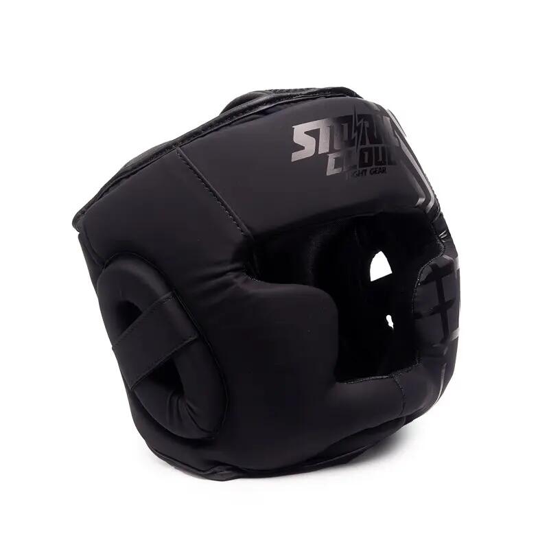 Capacete de boxe infantil StormCloud Lynx, preto, tamanho júnior M. 3/7