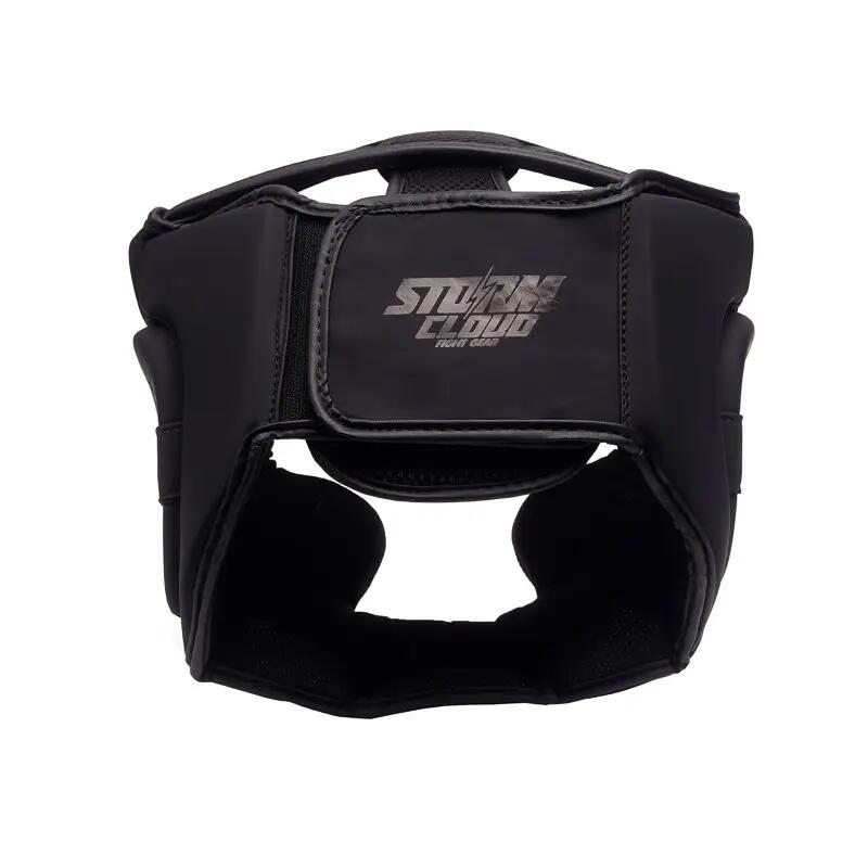 Capacete de boxe infantil StormCloud Lynx, preto, tamanho júnior M. 2/7