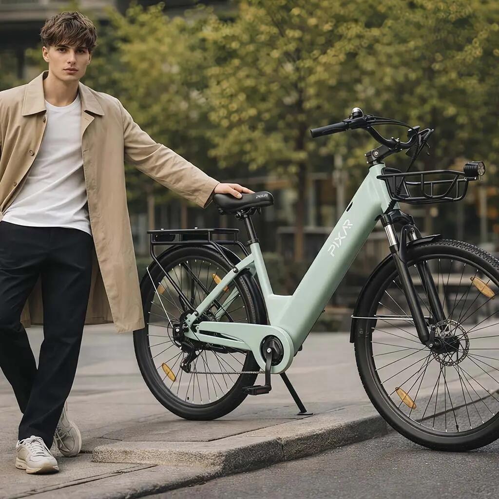 Volwassen elektrische fiets C1 Pro, banden 27,5" × 1,95", accu 36V 18Ah. 7/7