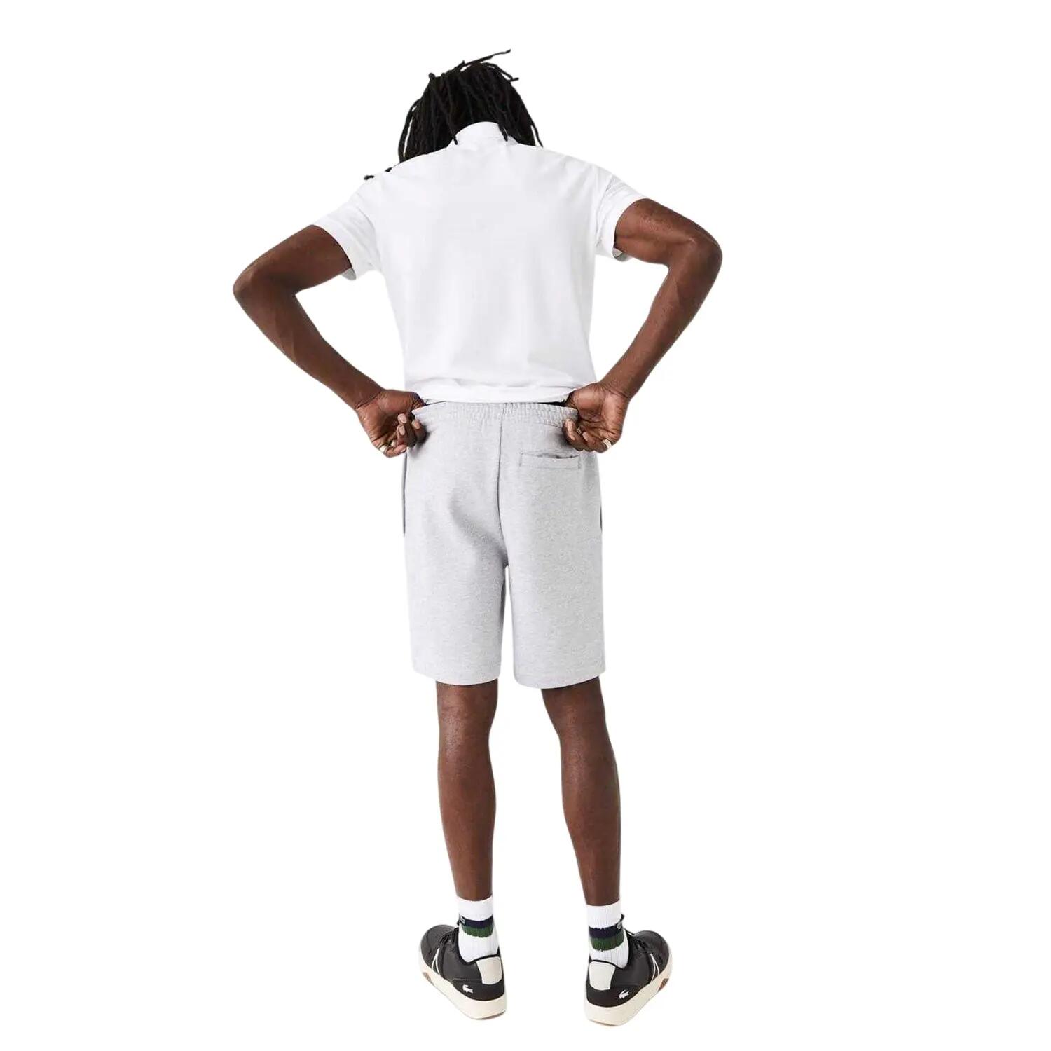 Mens Fleece Shorts (Light Grey) 5/5