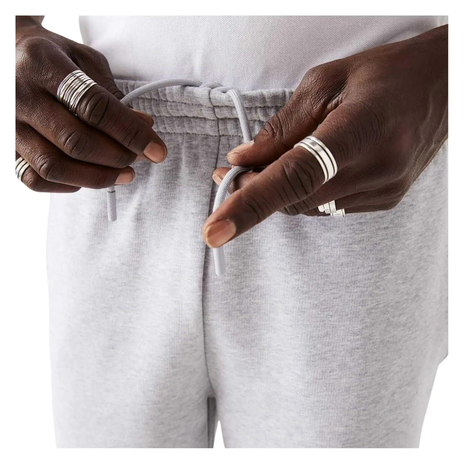 Mens Fleece Shorts (Light Grey) 4/5