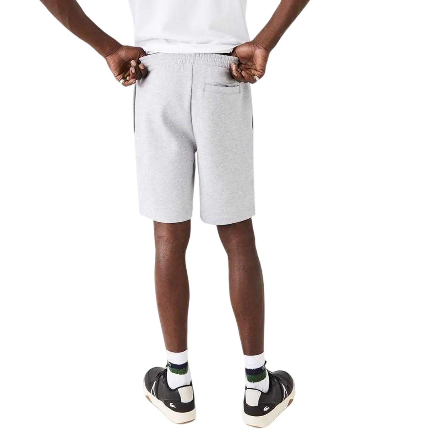 Mens Fleece Shorts (Light Grey) 3/5