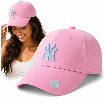 Czapka New York Yankees NY Różowa Damska Baseballówka Regulowana MLB