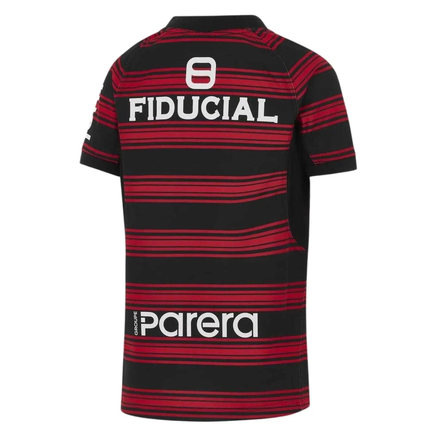 Ragazzi Stade Toulousain Maglia Da Rugby Nike 2025/2026 Nero Rosso Uni Bianco 2/3