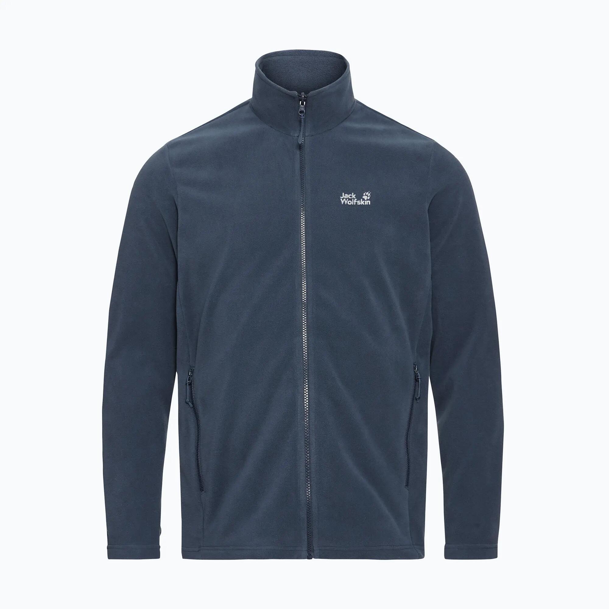 Herren-Fleecejacke Jack Wolfskin Taunus 100 mit durchgehendem Reißverschluss 7/7