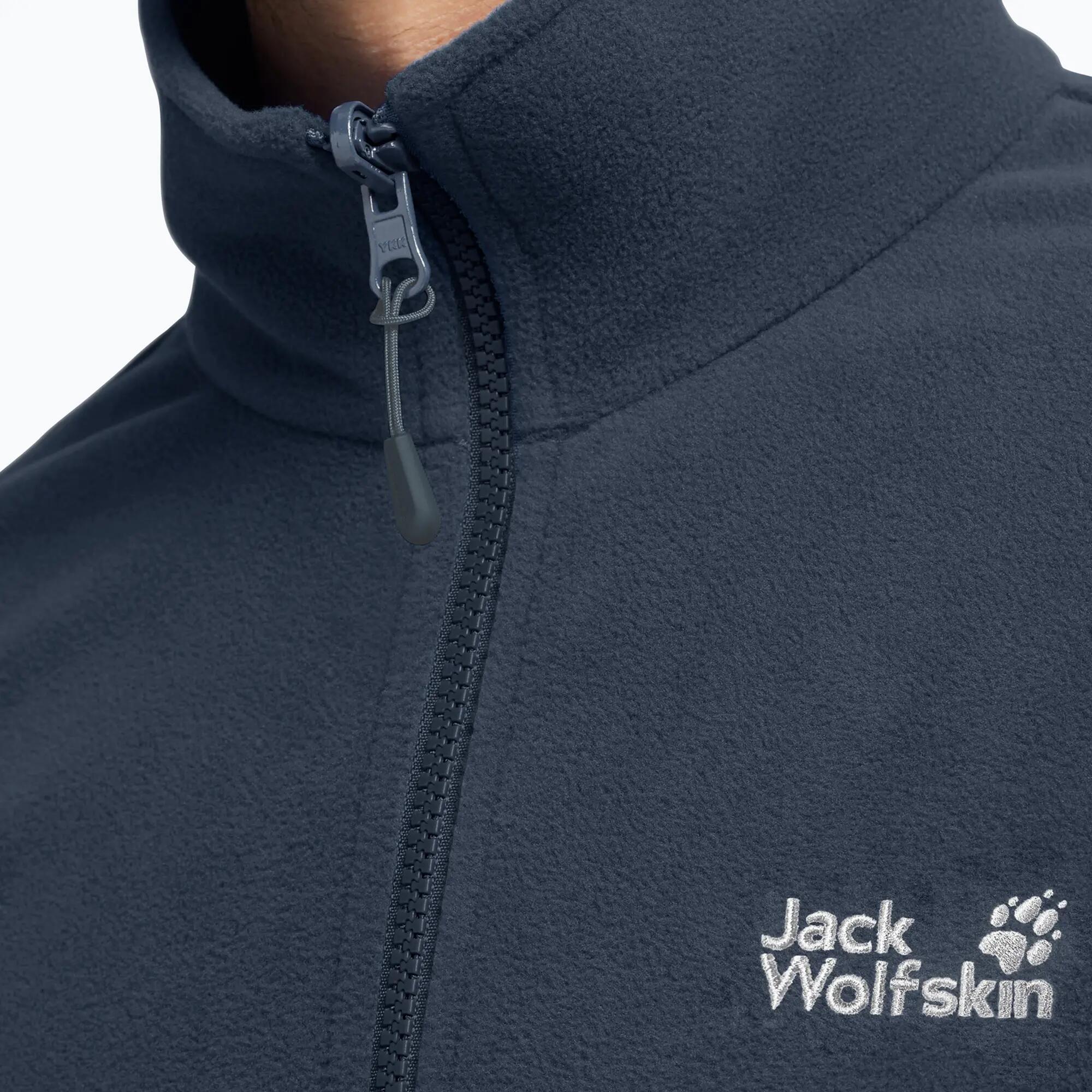 Herren-Fleecejacke Jack Wolfskin Taunus 100 mit durchgehendem Reißverschluss 4/7