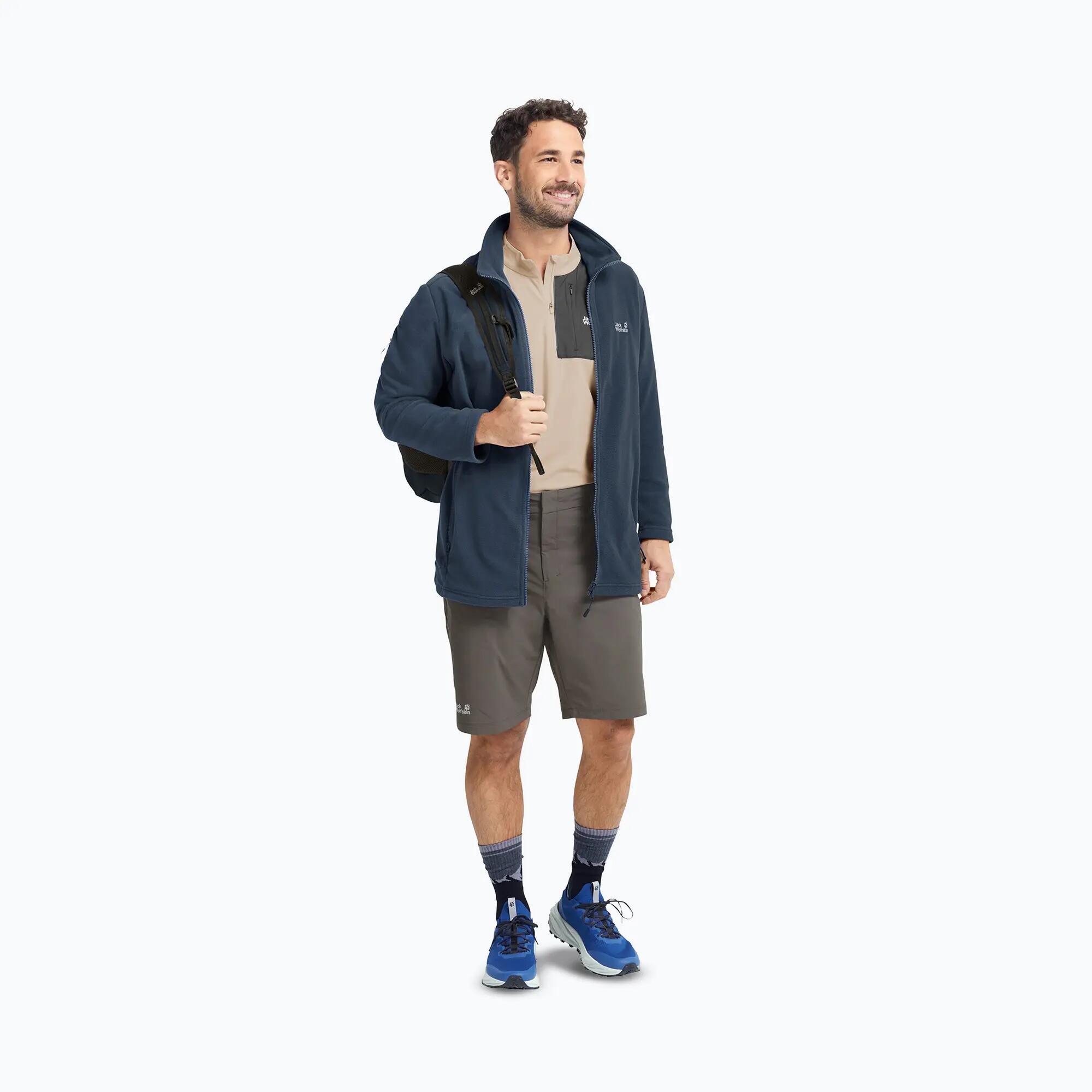 Herren-Fleecejacke Jack Wolfskin Taunus 100 mit durchgehendem Reißverschluss 2/7