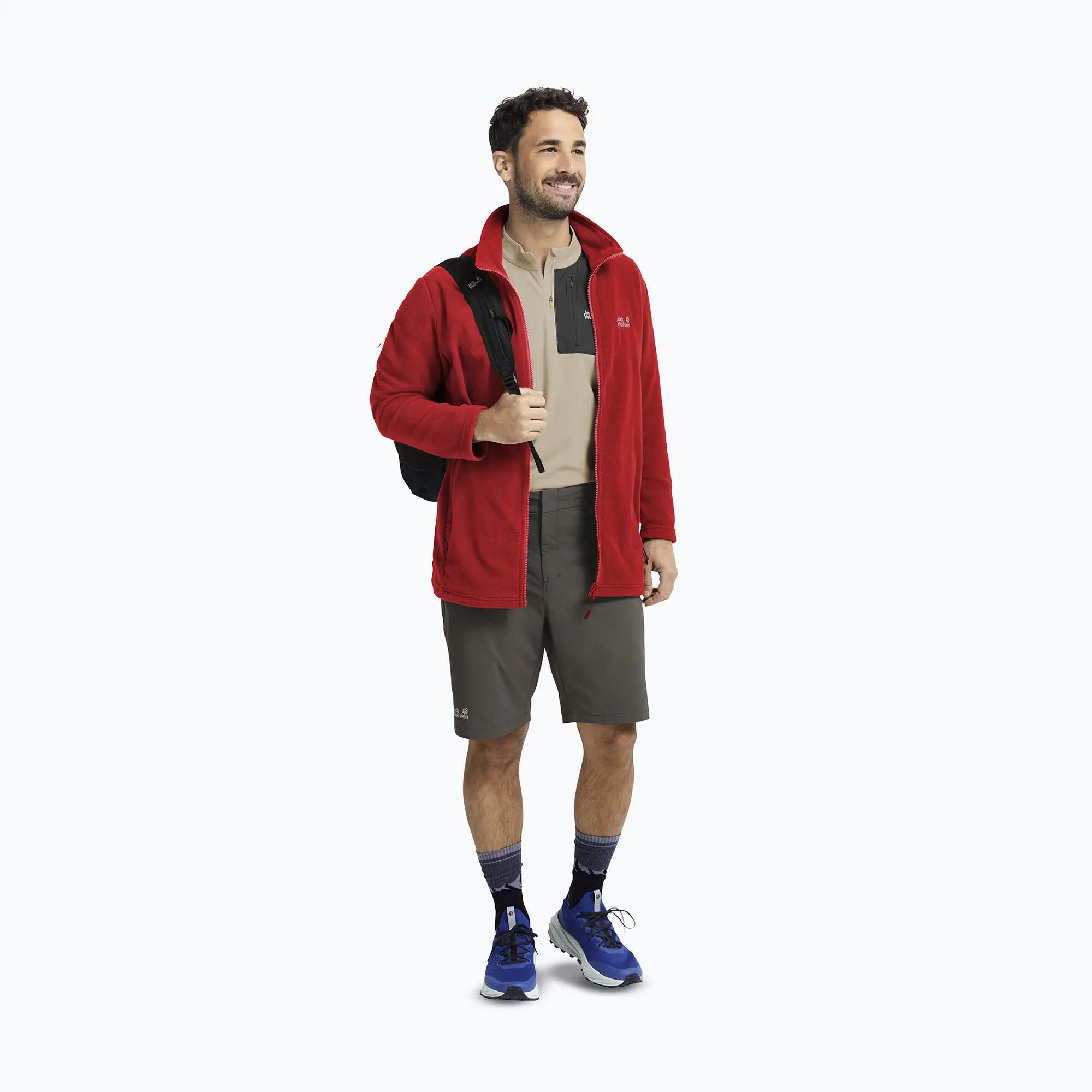 Forro polar para hombre Jack Wolfskin Taunus 100 con cremallera completa 2/7