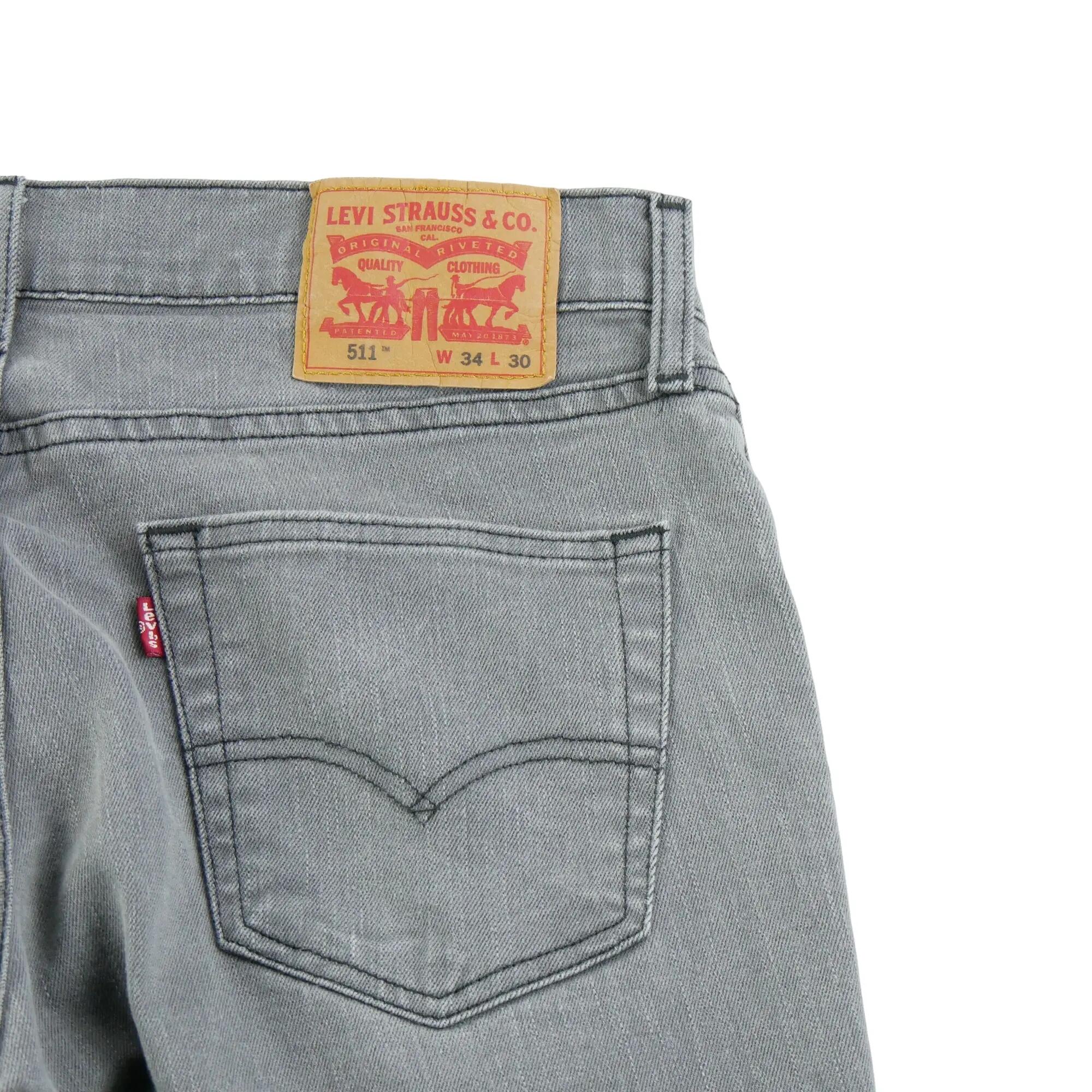 Refurbished - Levi Strauss Herren Jeans W34/L30 511 Slim Fit - Wie neu 5/7