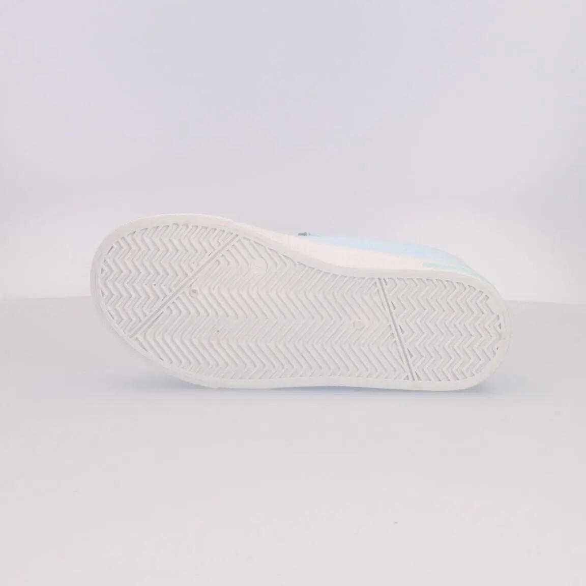 Sneaker in Tela con Luci Frozen per Bambini, Antiscivolo, azzurre 3/6