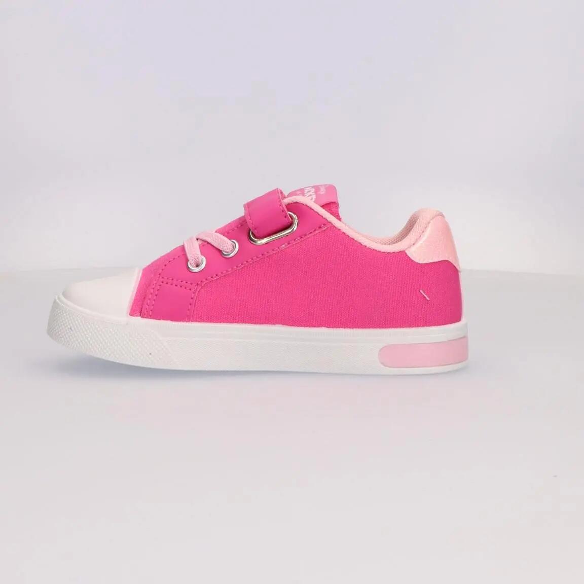 Sapatilhas de Lona com Luzes Minnie Mouse Infantis, Antiderrapantes, cor-de-rosa 2/6