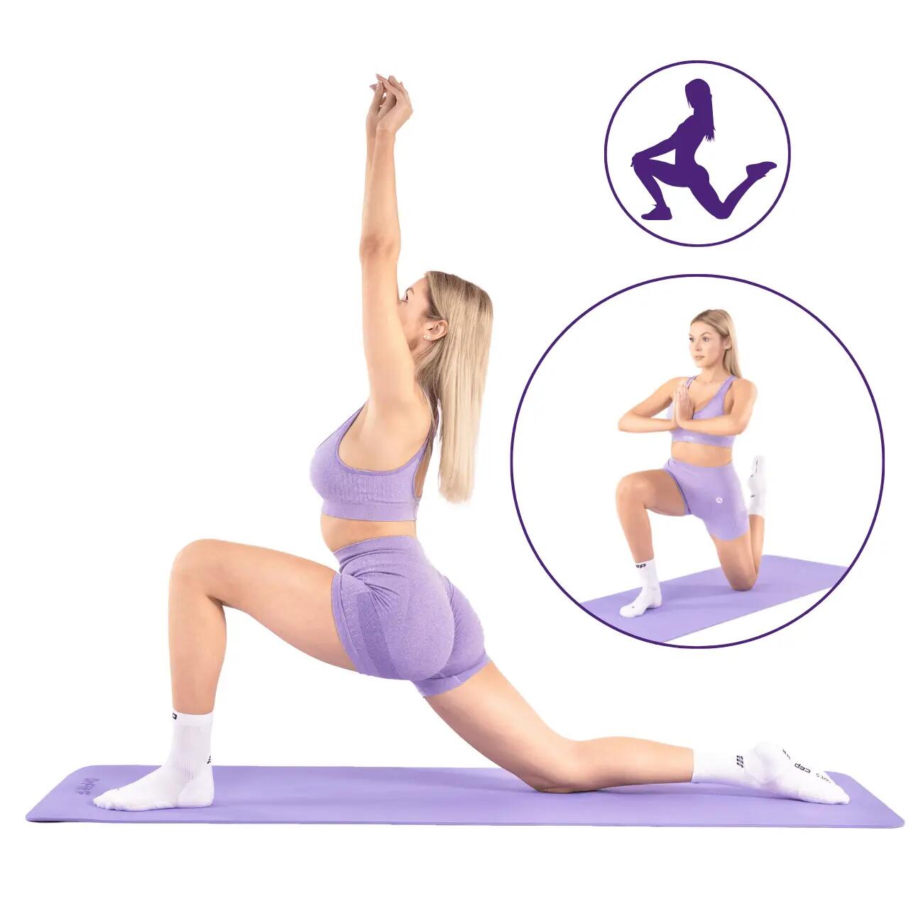 Unisex Joga Pilates Fitness Mata do Ćwiczeń Wygodna DrFit 5/5