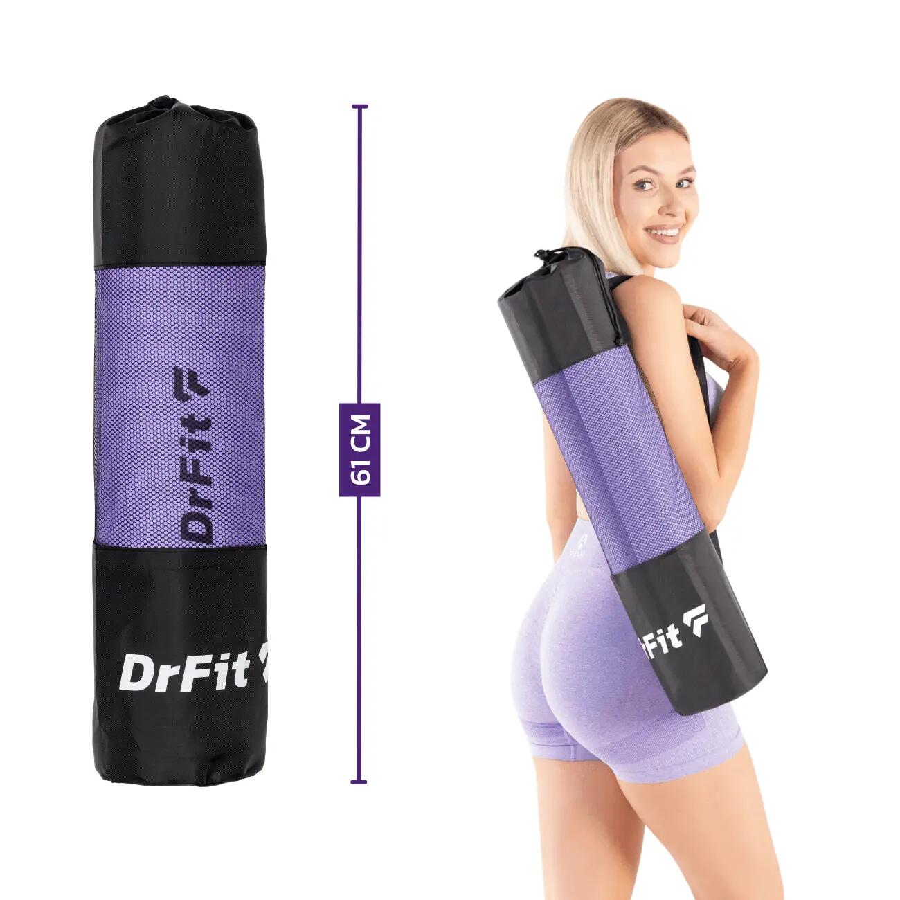 Unisex Joga Pilates Fitness Mata do Ćwiczeń Wygodna DrFit 2/5