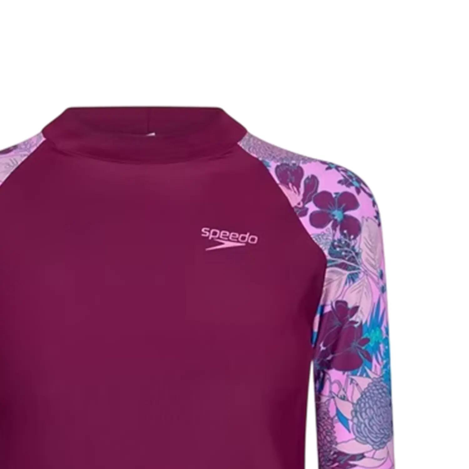 Badeanzug für , Langärmlig Damen Violett/Blau 3/3