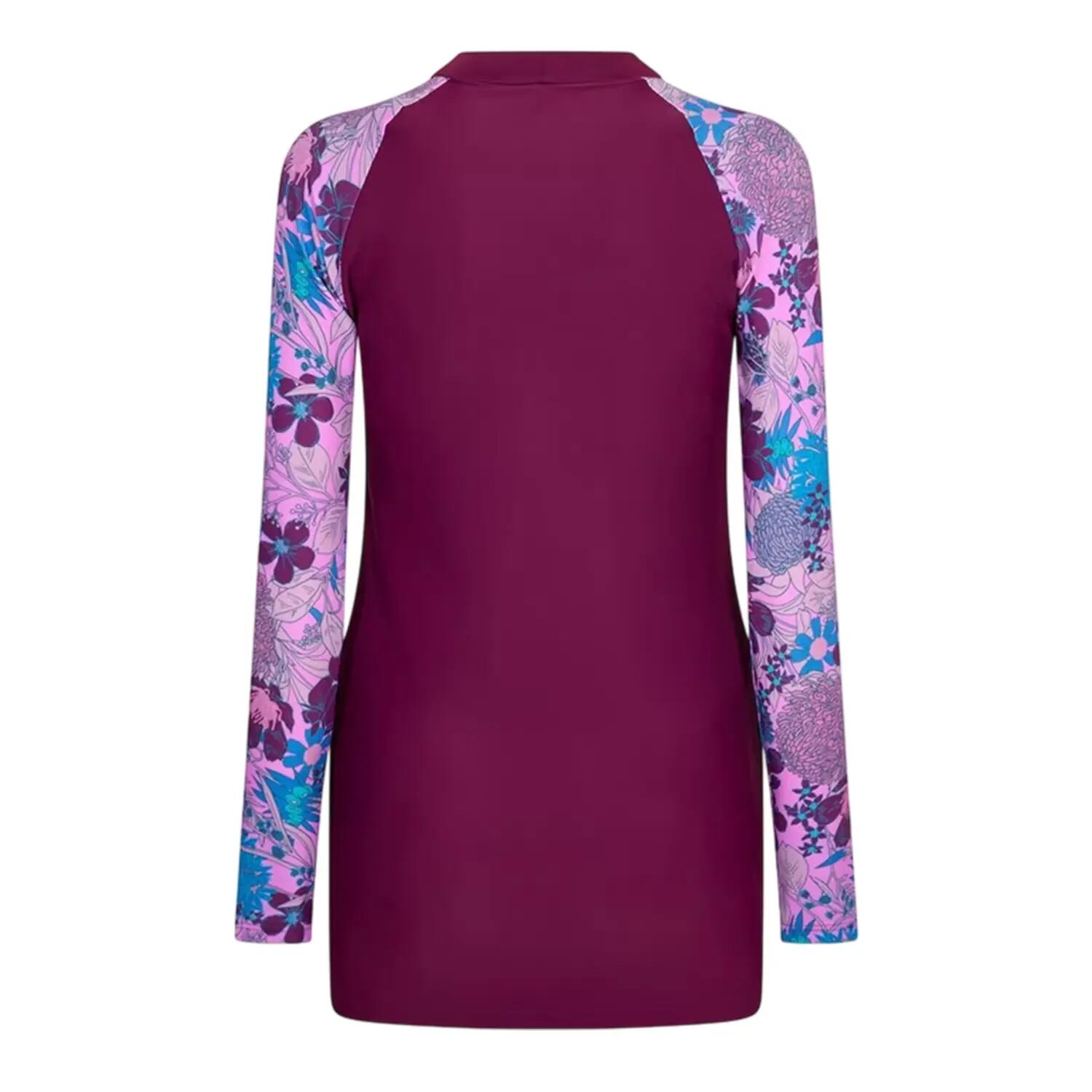 Badeanzug für , Langärmlig Damen Violett/Blau 2/3