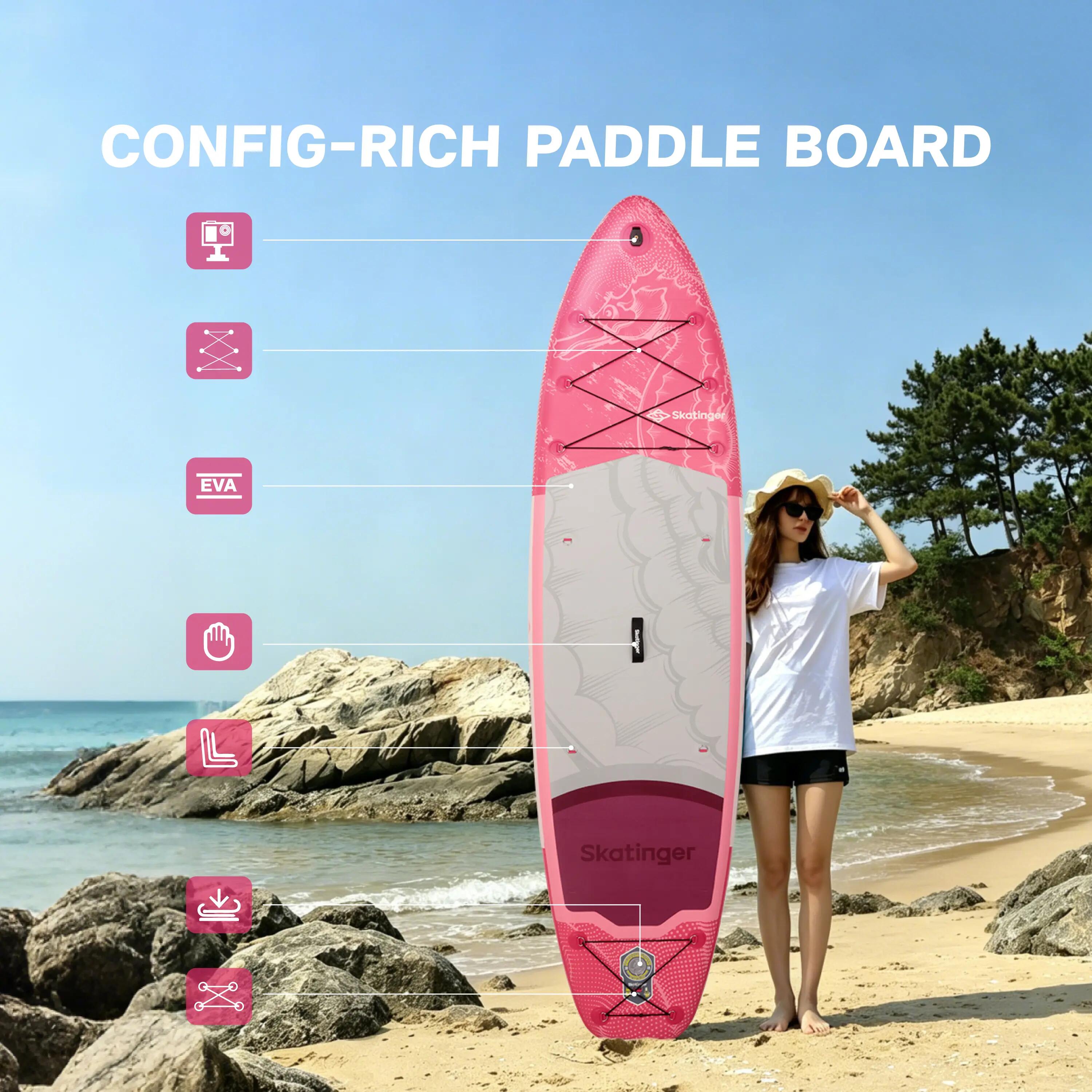 Deska SUP SKATINGER Ocean Sea Horse 320x81x15 cm allround 6/6