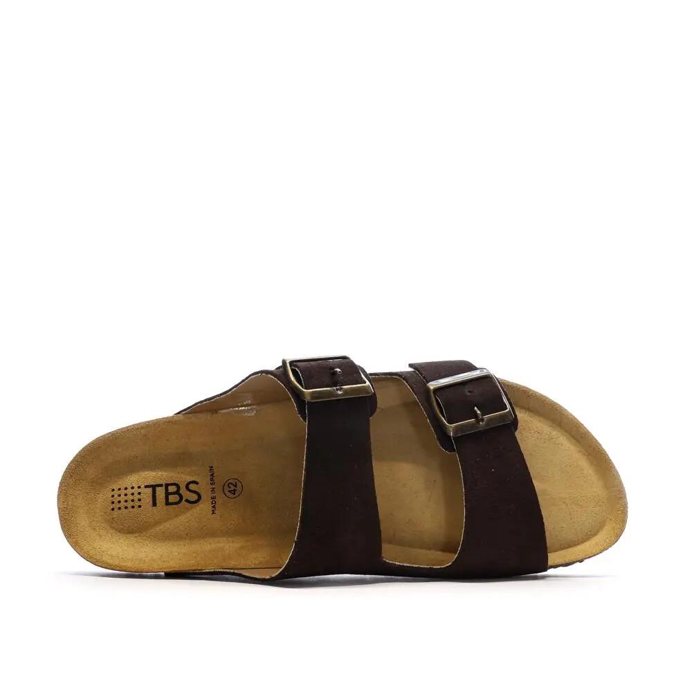 Sandalias de Hombre TBS Quatar de Serraje Marrón 5/7