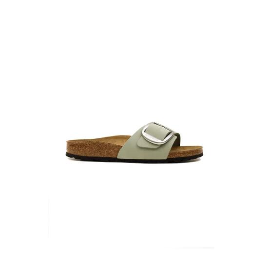Damen-Pantoletten einzelner Riemen MADRID Big Buckle