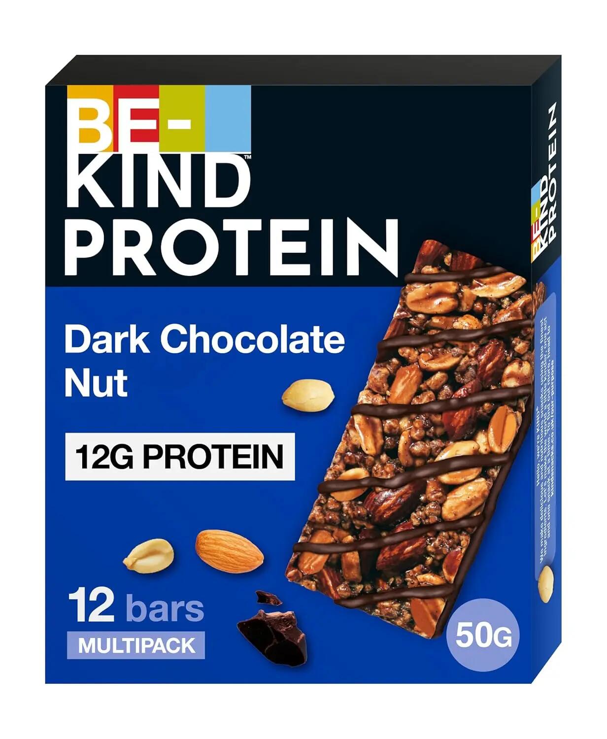 BE-KIND Protein Mix Chocolate Caramel Nut 72 Nussriegel für unterwegs & Training 5/7