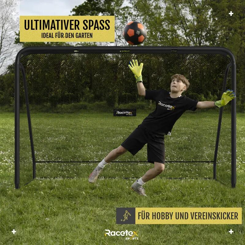 Kinder - Fußball - Tor - freistehend, robust, 180x120 cm - schwarz. 4/6