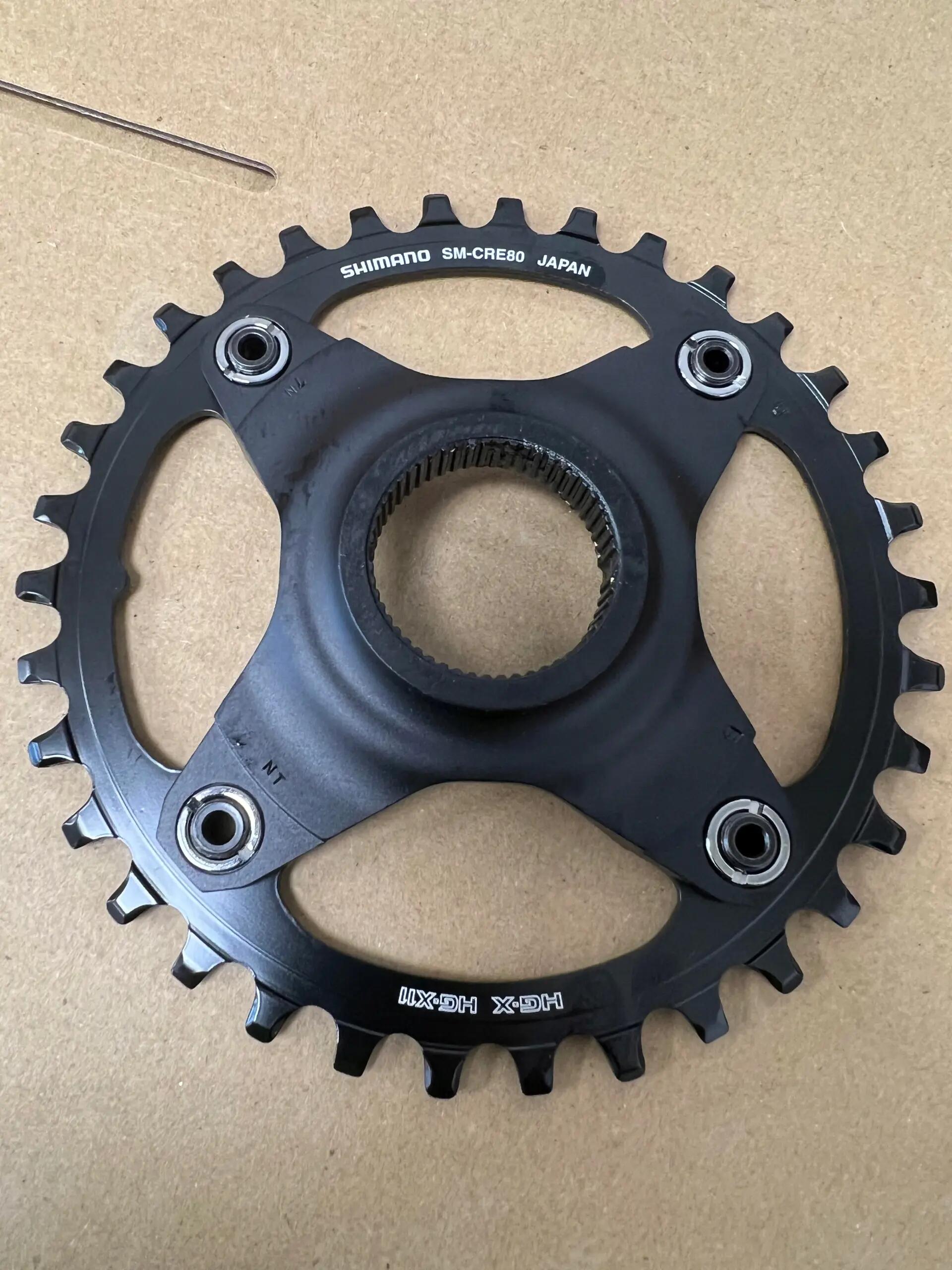 Tarcza korby zębatka Shimano Steps SM-CRE80 34T 4/5
