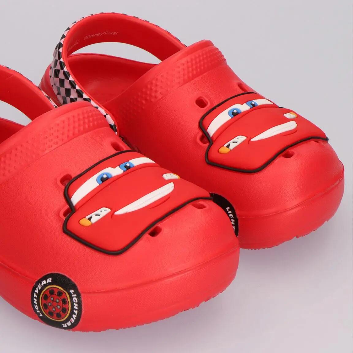 Zoccoli Cars per Bambini, Antiscivolo, rossi 5/7