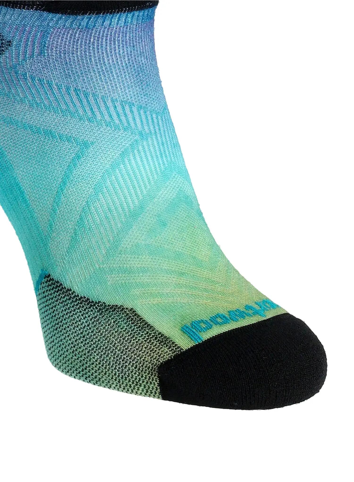 Skarpety biegowe damskie Run Zero Cushion Ombre Print Low 4/4
