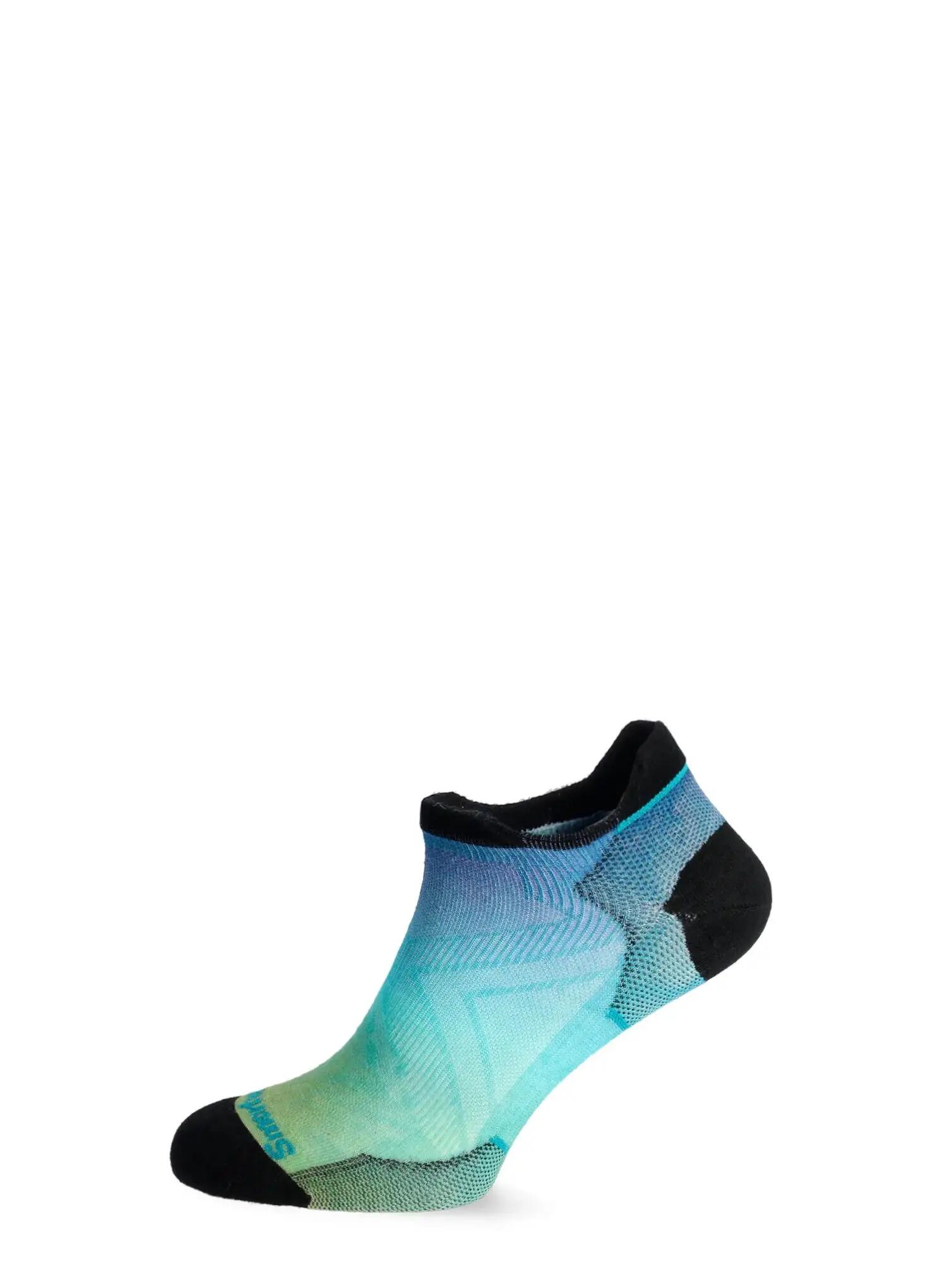 Skarpety biegowe damskie Run Zero Cushion Ombre Print Low 3/4