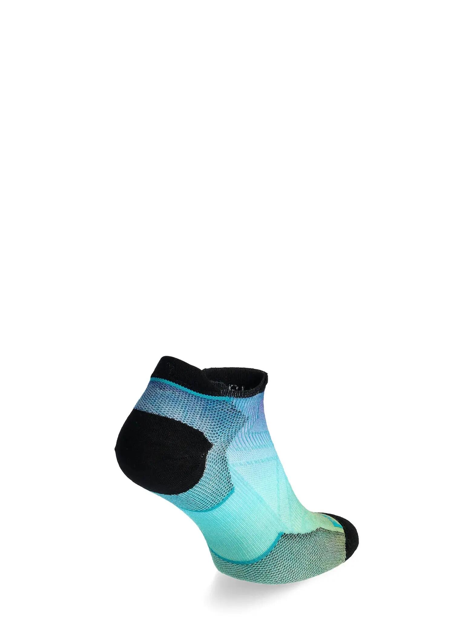 Skarpety biegowe damskie Run Zero Cushion Ombre Print Low 2/4